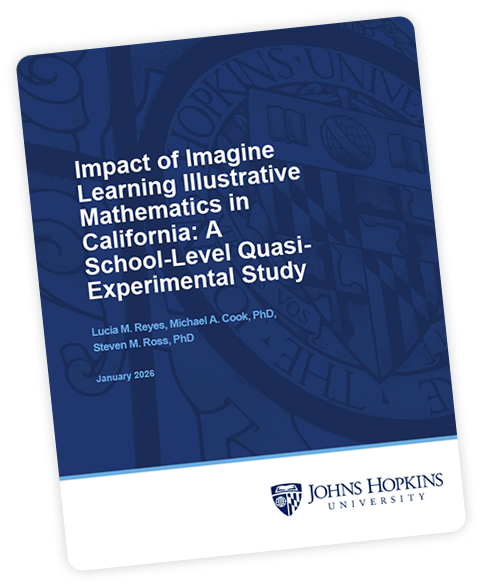Cover page of an Imagine Learning Illustrative Mathematics research paper.