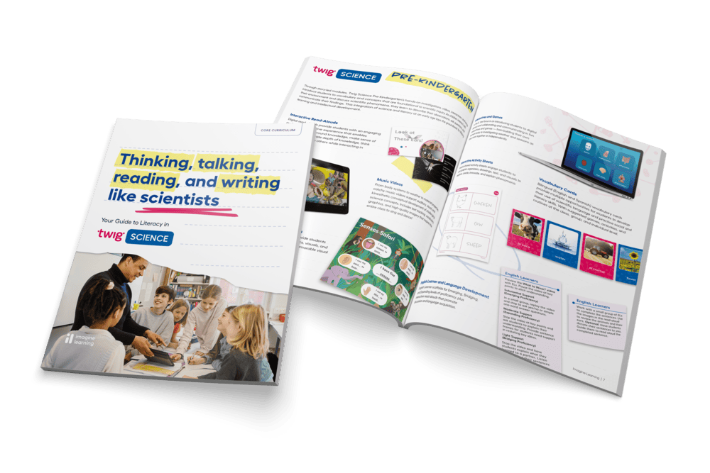 A photo showing smiling students gathered around a teacher using a laptop